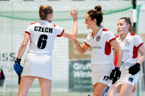 České hokejistky získaly historické stříbro na halovém mistrovství Evropy