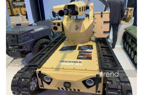 Ázerbájdžán poprvé představil bojové roboty na veletrhu ADEX 2026